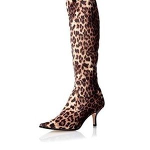 Donald j Pliner Camel Leopard Boot. Size 10